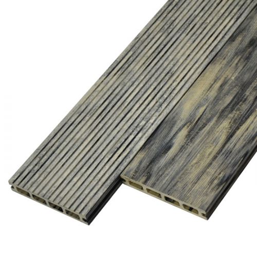 Террасная доска из ДПК WoodVex Colorite Серый дым