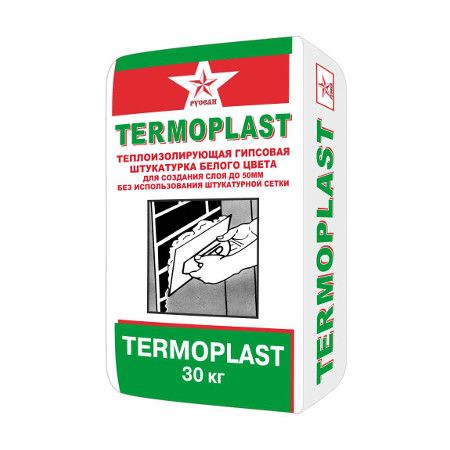 Штукатурка гипсовая TERMOPLAST "Русеан" 30кг Штукатурка гипсовая TERMOPLAST "Русеан" 30кг