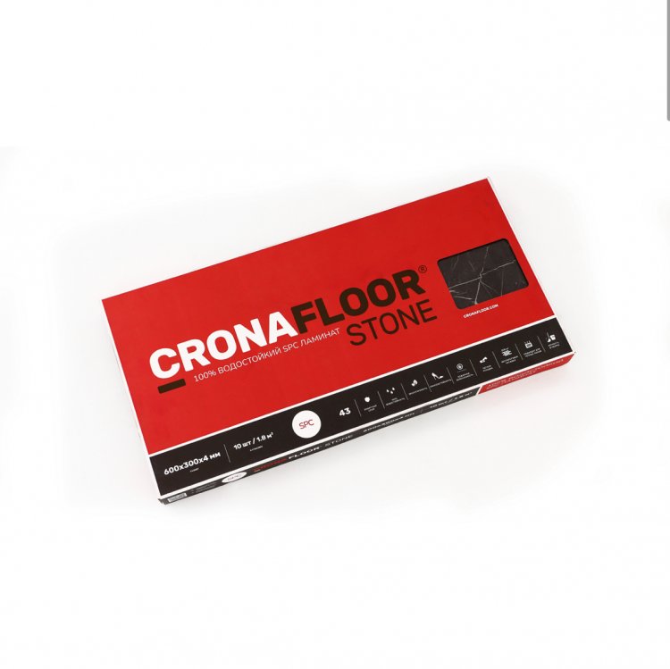 Ламинат SPC CronaFloor STONE Торнадо Дымчатый Ламинат SPC CronaFloor STONE Торнадо Дымчатый