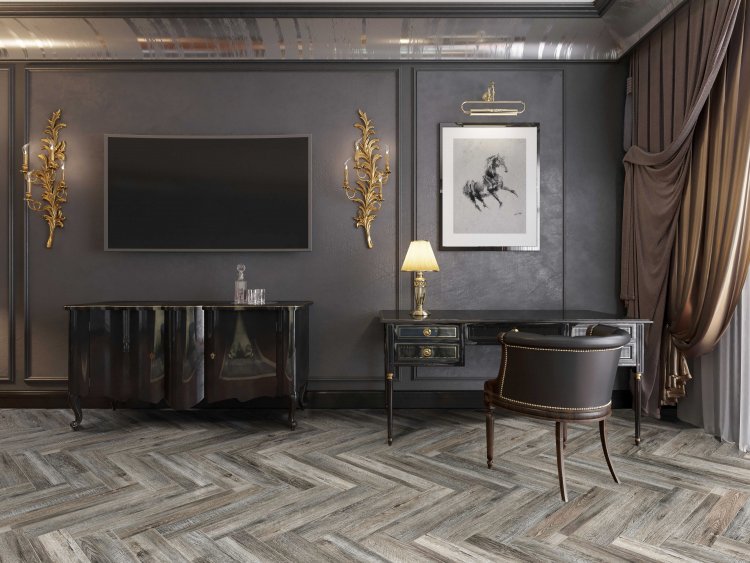 Ламинат SPC CronaFloor Herringbone Дуб Реймс