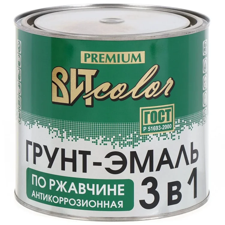 Грунт-эмаль по ржавчине серая, 2,6кг