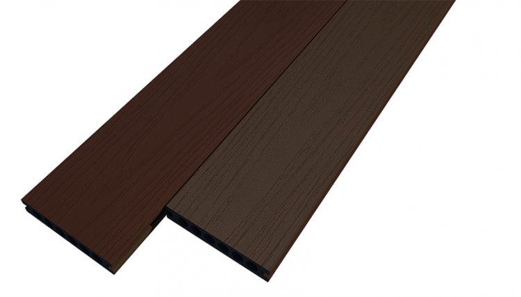 Террасная доска из ДПК WoodVex Select Co-Ex Dual Mahogany/Milk Chocolate